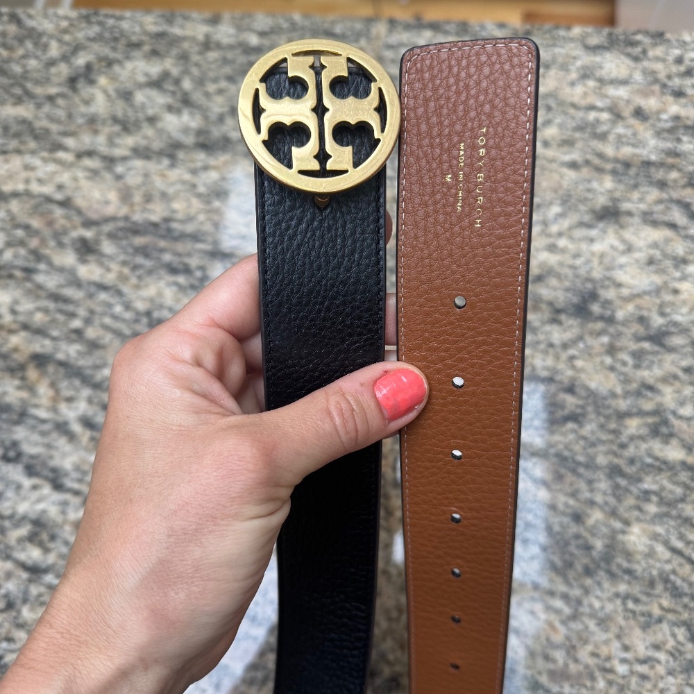 Tory Burch Reversible Logo Belt